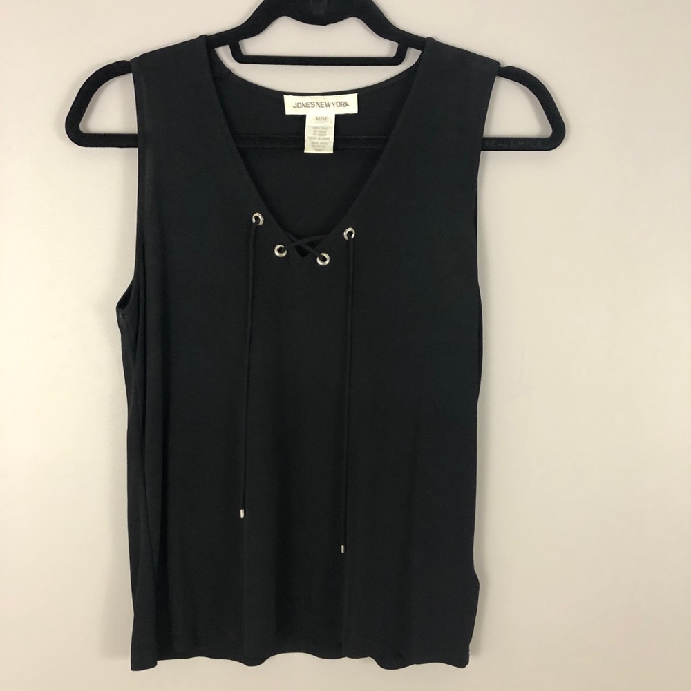 Jones New York Sleeveless silk Top, Size M